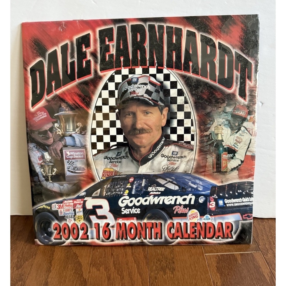 Dale Earnhardt 2002 16 Month Calendar -Sealed-